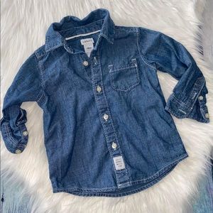 Carter’s button up shirt size 18 mo.